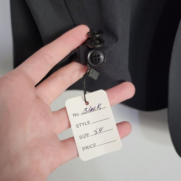 Sene Soho Flex Tech Sport Coat Unstructured Blazer Jacket Black Custom 54 Chest - Picture 3 of 5